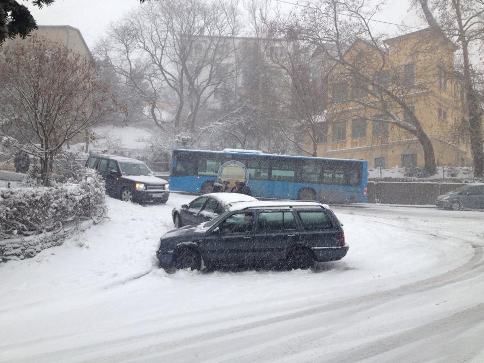 Havazás, hó Surányi út vége