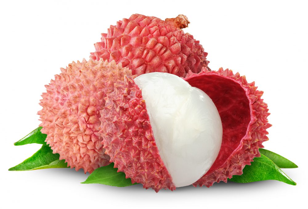 Lychee isolated on white